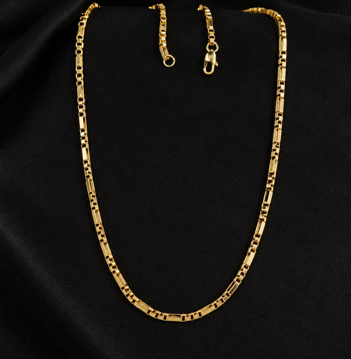 Cadena Cubos para Mujer en Oro Laminado 18K