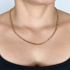 Cadena Cubos para Mujer en Oro Laminado 18K