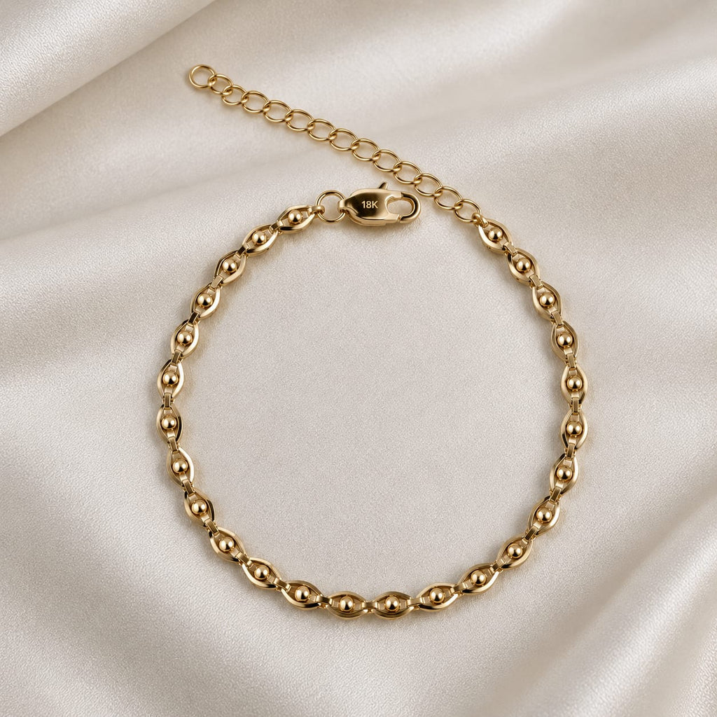 Pulsera Ojos para Mujer en Oro Laminado 18K