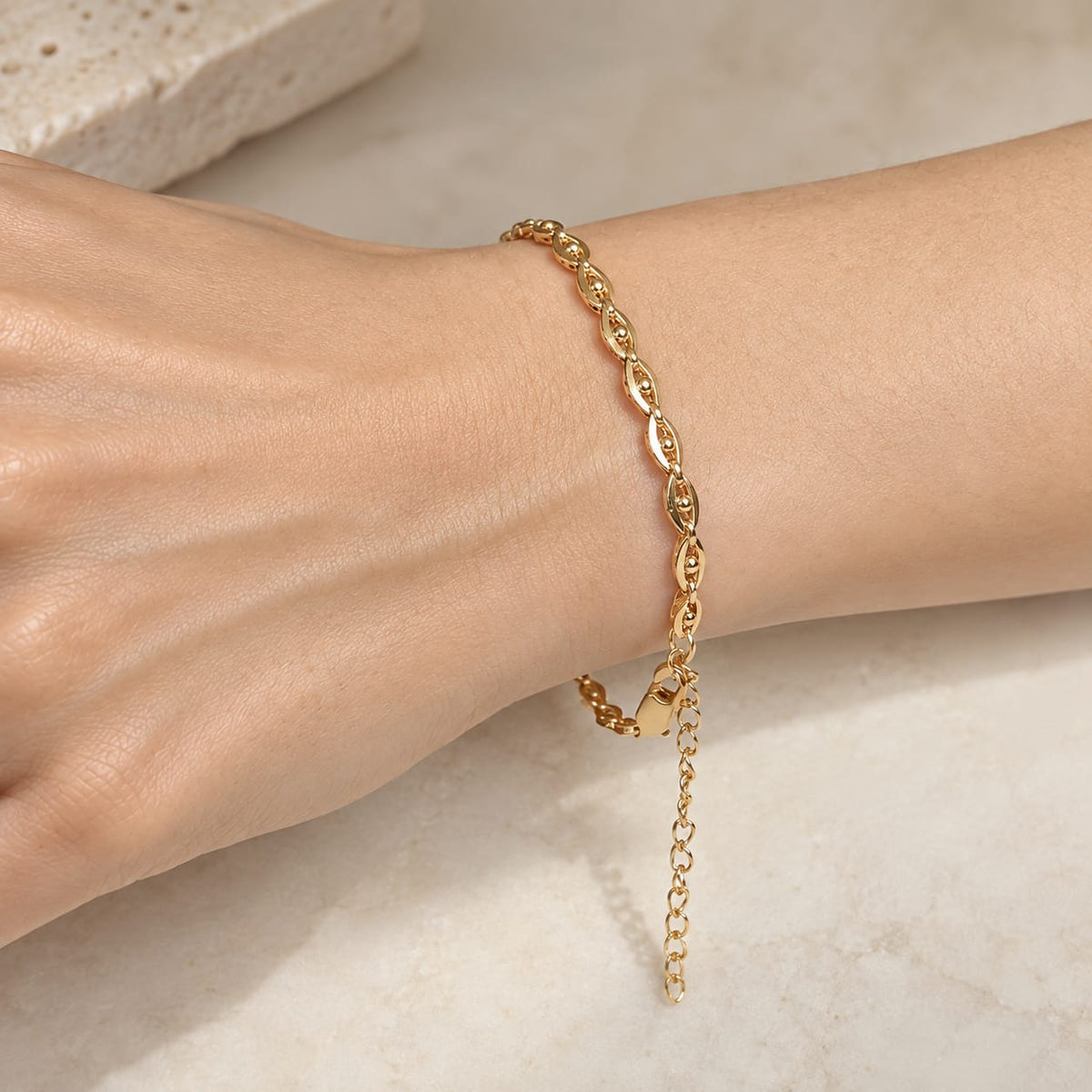 Pulsera Ojos para Mujer en Oro Laminado 18K