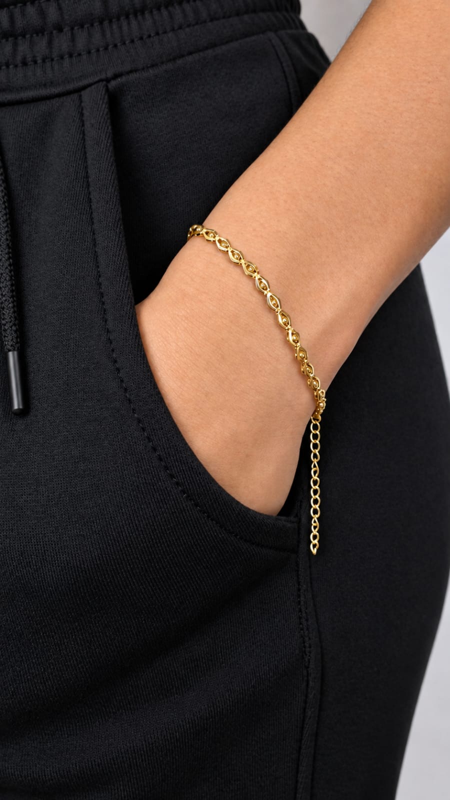 Pulsera Ojos para Mujer en Oro Laminado 18K