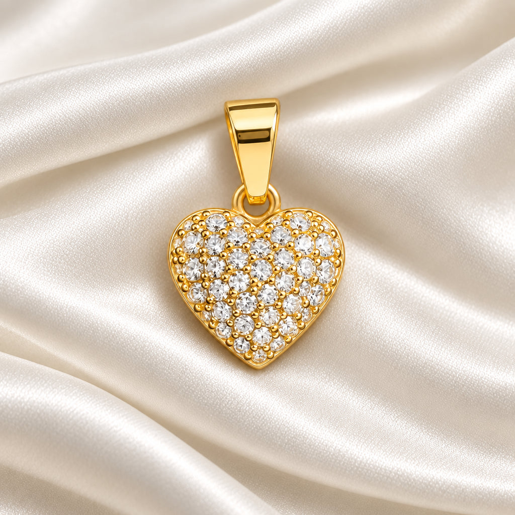 Dije Corazón Mujer en Oro Laminado 18K