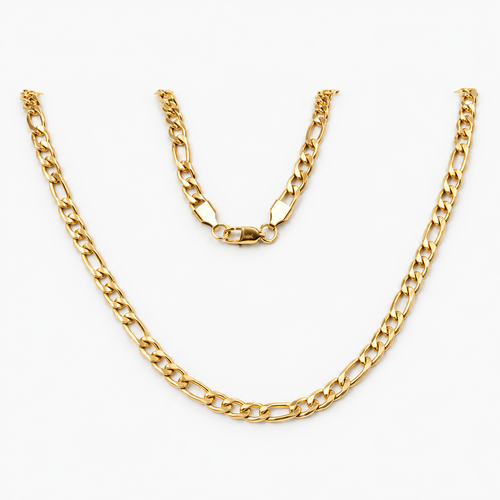 Cadena Cartier sobre blanco mate