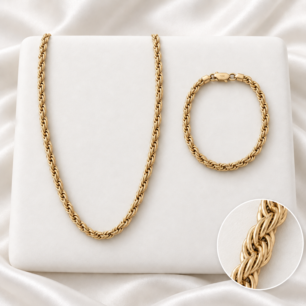 Conjunto con sombra natural ligeramente reforzada