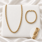 Conjunto con sombra natural ligeramente reforzada