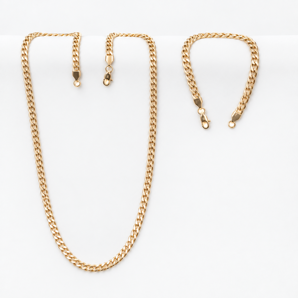 Conjunto sobre blanco mate con sombra natural