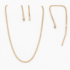 Conjunto sobre blanco mate con sombra natural