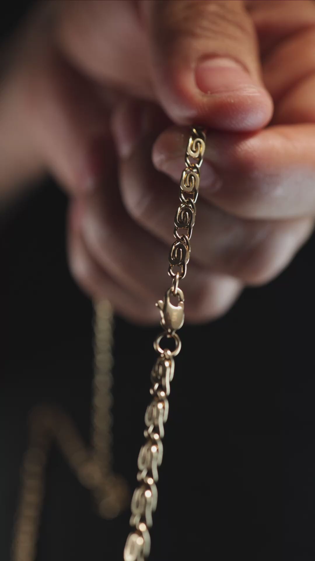 Cadena Clip Oro Laminado 18K