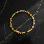 Pulsera Lazo mármol negro